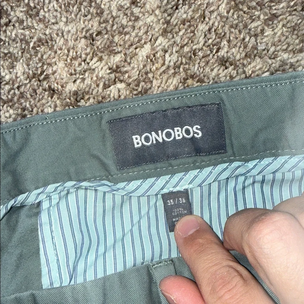 Bonobos the original chino straight fit graphite size 35 x 36